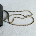 Chanel Mini Flap With Top Handle Black Lambskin with Gold Hardware #OTST-1 - Image 19