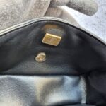 Chanel Mini Flap With Top Handle Black Lambskin with Gold Hardware #OTST-1 - Image 30
