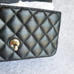 Chanel Mini Flap With Top Handle Black Lambskin with Gold Hardware #OTST-1 - Image 24