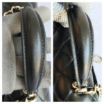 Chanel Mini Flap With Top Handle Black Lambskin with Gold Hardware #OTST-1 - Image 16