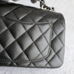 Chanel Mini Flap With Top Handle Black Lambskin with Gold Hardware #OTST-1 - Image 6