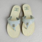 Chanel Sandals Grey/White Size 37 #OOSS-2 - Image 2