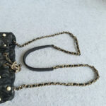 Chanel Small Pearl Bucket Bag Black Lambskin/faux Pearl with Gold Hardware #OTLR-2 - Image 10