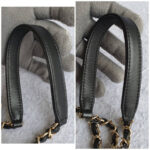 Chanel Small Pearl Bucket Bag Black Lambskin/faux Pearl with Gold Hardware #OTLR-2 - Image 11