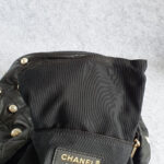 Chanel Small Pearl Bucket Bag Black Lambskin/faux Pearl with Gold Hardware #OTLR-2 - Image 14