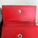 Chanel Traveline Bi-fold Wallet Red Canvas with Leather and Silver Hardware #OTUS-3 - Image 10