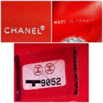 Chanel Traveline Bi-fold Wallet Red Canvas with Leather and Silver Hardware #OTUS-3 - Image 9