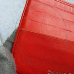 Chanel Traveline Bi-fold Wallet Red Canvas with Leather and Silver Hardware #OTUS-3 - Image 15