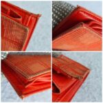 Chanel Traveline Bi-fold Wallet Red Canvas with Leather and Silver Hardware #OTUS-3 - Image 6