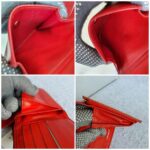 Chanel Traveline Bi-fold Wallet Red Canvas with Leather and Silver Hardware #OTUS-3 - Image 17