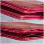 Chanel Wallet Red/Pink Lambskin with Silver Hardware #OTUS-2 - Image 9