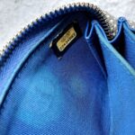 Chanel Zippy Card Holder Blue Calfskin with Silver Hardware #OTUY-3 - Image 16