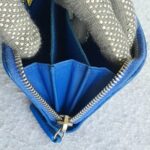 Chanel Zippy Card Holder Blue Calfskin with Silver Hardware #OTUY-3 - Image 11