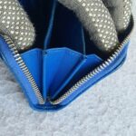 Chanel Zippy Card Holder Blue Calfskin with Silver Hardware #OTUY-3 - Image 10