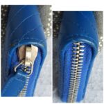 Chanel Zippy Card Holder Blue Calfskin with Silver Hardware #OTUY-3 - Image 7