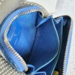 Chanel Zippy Card Holder Blue Calfskin with Silver Hardware #OTUY-3 - Image 12