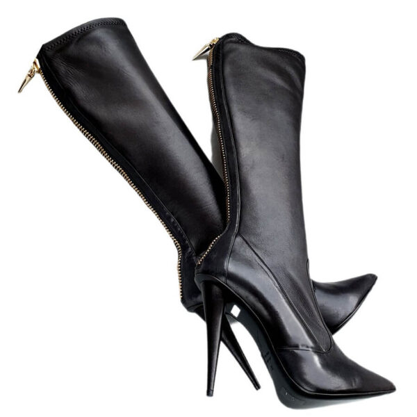 Giuseppe Zanotti Boots Size39 Black Leather Shoes #OSRC-11