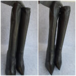 Giuseppe Zanotti Boots Size39 Black Leather Shoes #OSRC-11 - Image 4