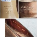 Gucci Peeptoe Size 40C Bronze Leather Shoes #TRSU-15 - Image 7