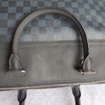 LV Greenwich Black/Blue Damier Ebene Cobalt Coated Canvas with Leather and Silver Hardware #GUEUL-1 - Image 10