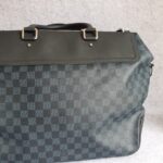 LV Greenwich Black/Blue Damier Ebene Cobalt Coated Canvas with Leather and Silver Hardware #GUEUL-1 - Image 6