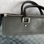 LV Greenwich Black/Blue Damier Ebene Cobalt Coated Canvas with Leather and Silver Hardware #GUEUL-1 - Image 13