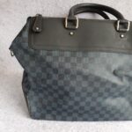 LV Greenwich Black/Blue Damier Ebene Cobalt Coated Canvas with Leather and Silver Hardware #GUEUL-1 - Image 3