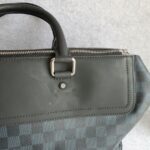 LV Greenwich Black/Blue Damier Ebene Cobalt Coated Canvas with Leather and Silver Hardware #GUEUL-1 - Image 16