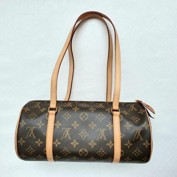 LV Papillon NM Monogram Canvas with Leather and Gold Hardware #OTLC-1
