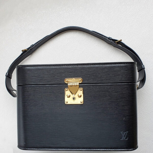 LV Vintage Vanity Black Epi Leather with Gold Hardware #GUECL-1