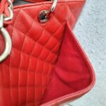 Chanel GST Red with Grained Calfskin and Silver Hardware #OTRK-1 - Image 20