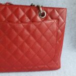Chanel GST Red with Grained Calfskin and Silver Hardware #OTRK-1 - Image 6
