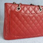 Chanel GST Red with Grained Calfskin and Silver Hardware #OTRK-1 - Image 5