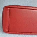 Chanel GST Red with Grained Calfskin and Silver Hardware #OTRK-1 - Image 9