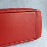 Chanel GST Red with Grained Calfskin and Silver Hardware #OTRK-1 - Image 10