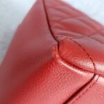 Chanel GST Red with Grained Calfskin and Silver Hardware #OTRK-1 - Image 15