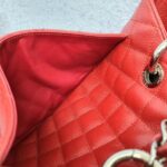 Chanel GST Red with Grained Calfskin and Silver Hardware #OTRK-1 - Image 19