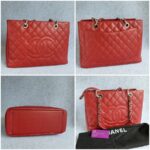 Chanel GST Red with Grained Calfskin and Silver Hardware #OTRK-1 - Image 2