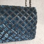 Chanel Medium Single Flap Bag Blue Lambskin/Sequins with Silver Hardware #OTOT-2 - Image 6