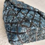 Chanel Medium Single Flap Bag Blue Lambskin/Sequins with Silver Hardware #OTOT-2 - Image 11