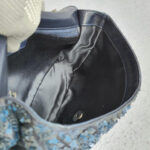 Chanel Medium Single Flap Bag Blue Lambskin/Sequins with Silver Hardware #OTOT-2 - Image 24