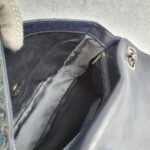 Chanel Medium Single Flap Bag Blue Lambskin/Sequins with Silver Hardware #OTOT-2 - Image 23