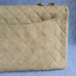 Chanel Vintage Maxi Jumbo Single Flap Beige Canvas with Gold Hardware #OTYO-2 - Image 6