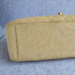 Chanel Vintage Maxi Jumbo Single Flap Beige Canvas with Gold Hardware #OTYO-2 - Image 11