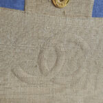 Chanel Vintage Maxi Jumbo Single Flap Beige Canvas with Gold Hardware #OTYO-2 - Image 22