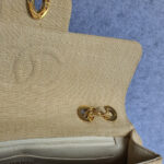 Chanel Vintage Maxi Jumbo Single Flap Beige Canvas with Gold Hardware #OTYO-2 - Image 21