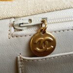 Chanel Vintage Maxi Jumbo Single Flap Beige Canvas with Gold Hardware #OTYO-2 - Image 19