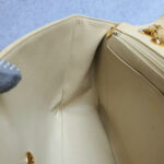 Chanel Vintage Maxi Jumbo Single Flap Beige Canvas with Gold Hardware #OTYO-2 - Image 31