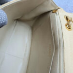 Chanel Vintage Maxi Jumbo Single Flap Beige Canvas with Gold Hardware #OTYO-2 - Image 36