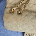 Chanel Vintage Maxi Jumbo Single Flap Beige Canvas with Gold Hardware #OTYO-2 - Image 3